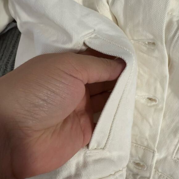 Lucky Brand Denim White Jacket, M - Picture 3 of 6